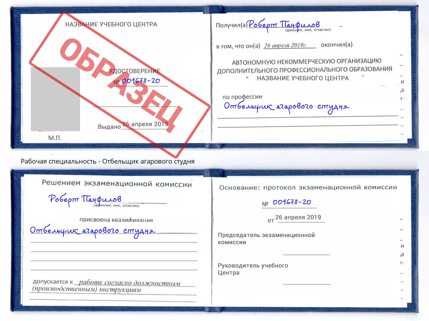 Отбельщик агарового студня Чебаркуль